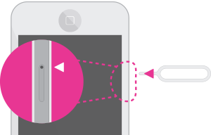 Release SIM card from iPhone