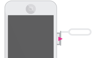 Release SIM card from iPhone